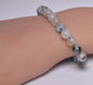 TOURMALTED QUARTZ POLISHED CRYSTAL BRACELET J261