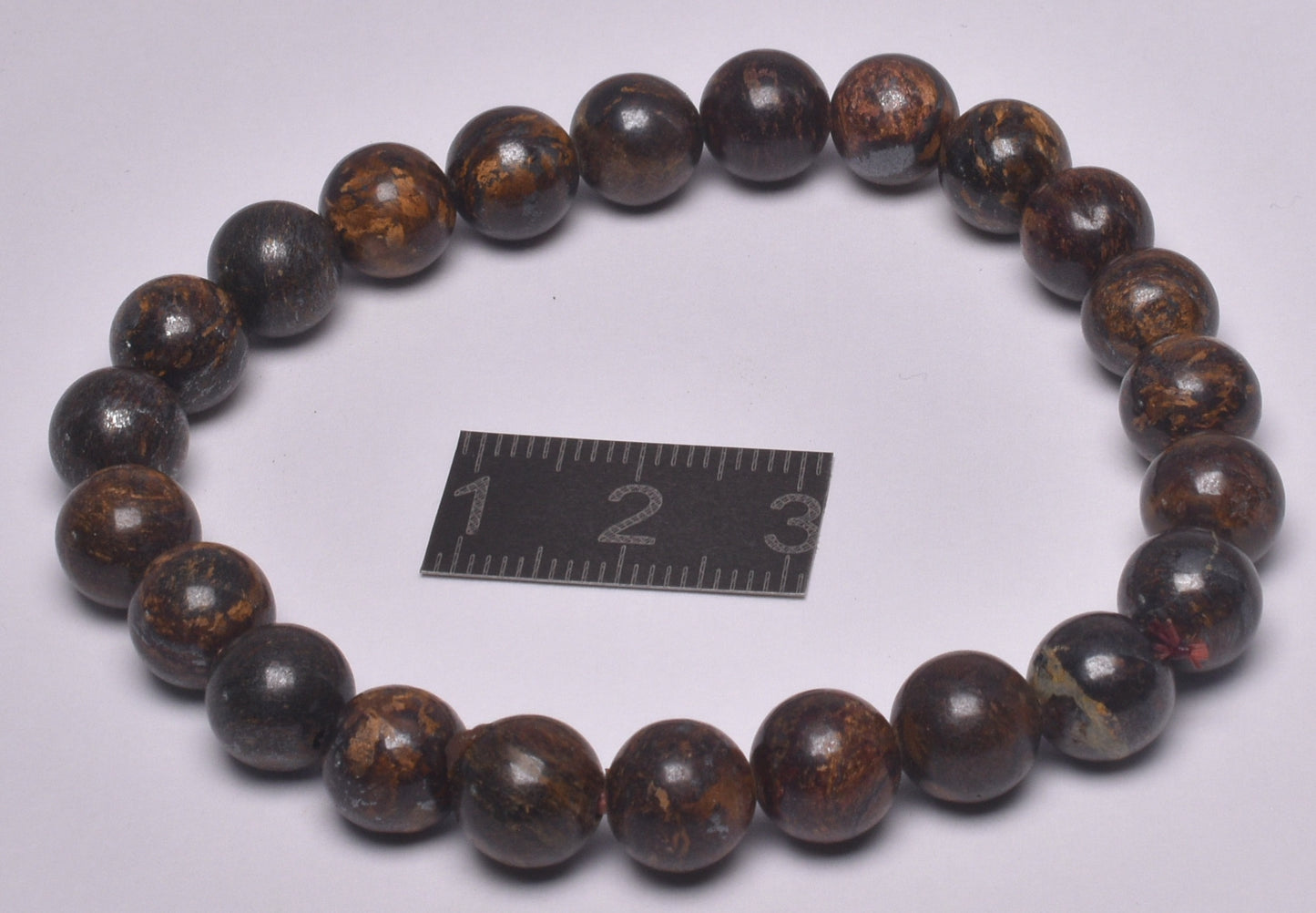 BRONZITE POLISHED CRYSTAL BRACELET J274