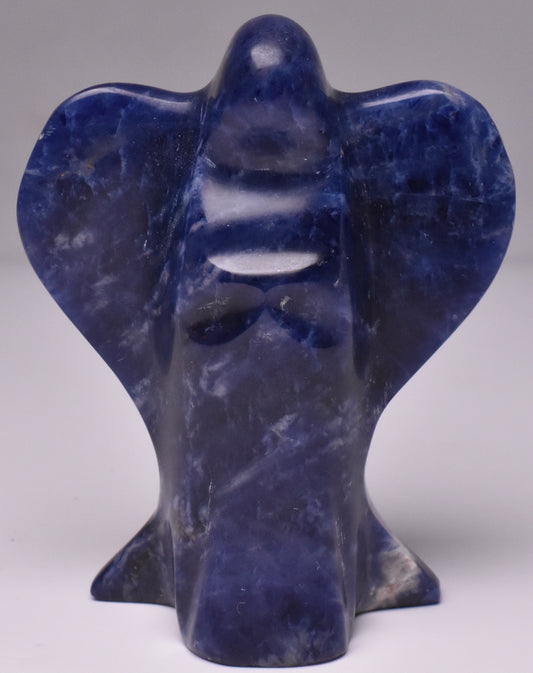 SODALITE ANGEL CARVING 7.5 CM P741