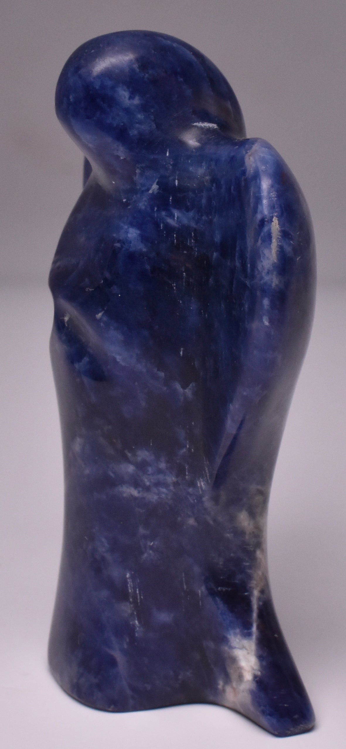 SODALITE ANGEL CARVING 7.5 CM P741