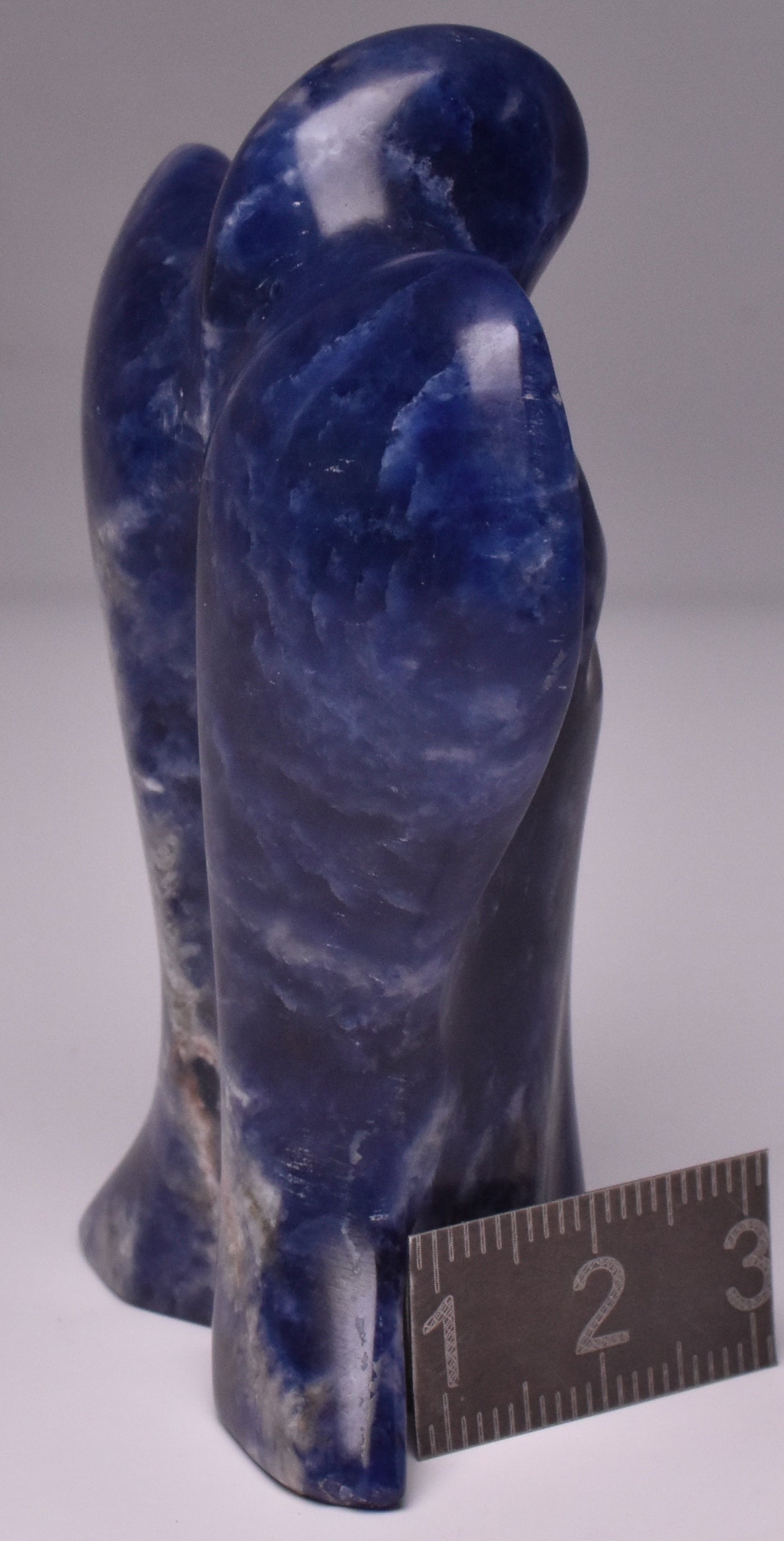 SODALITE ANGEL CARVING 7.5 CM P741