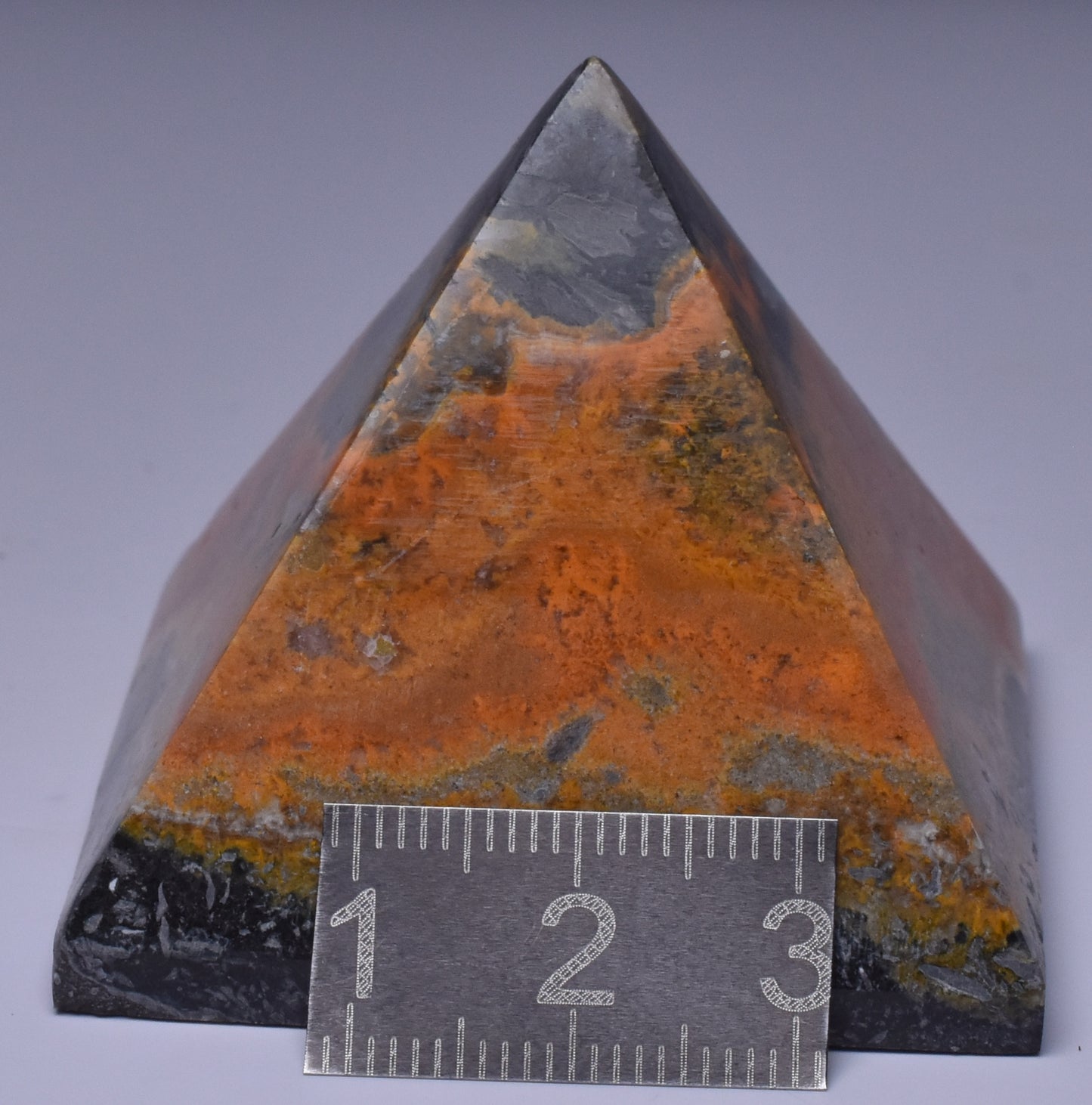 BUMBLEBEE JASPER CRYSTAL PYRAMID 4.5 CM P742