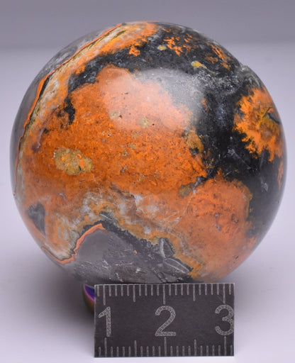 BumbleBee Jasper Polished Crystal Sphere, INDONESIA P746