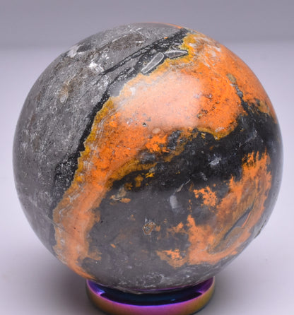 BumbleBee Jasper Polished Crystal Sphere, INDONESIA P746