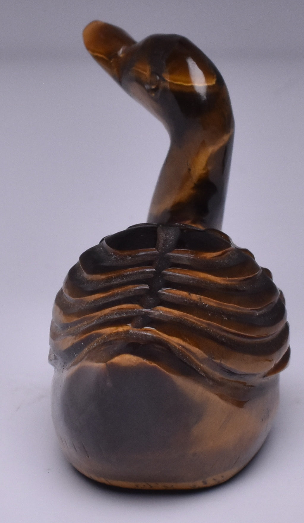 TIGER EYE CRYSTAL CARVED DUCK P1090