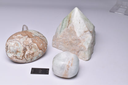 CARIBBEAN CALCITE CARVED SET P509