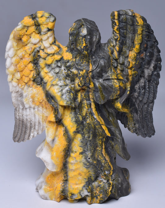 BUMBLEBEE JASPER ANGEL CARVING P571