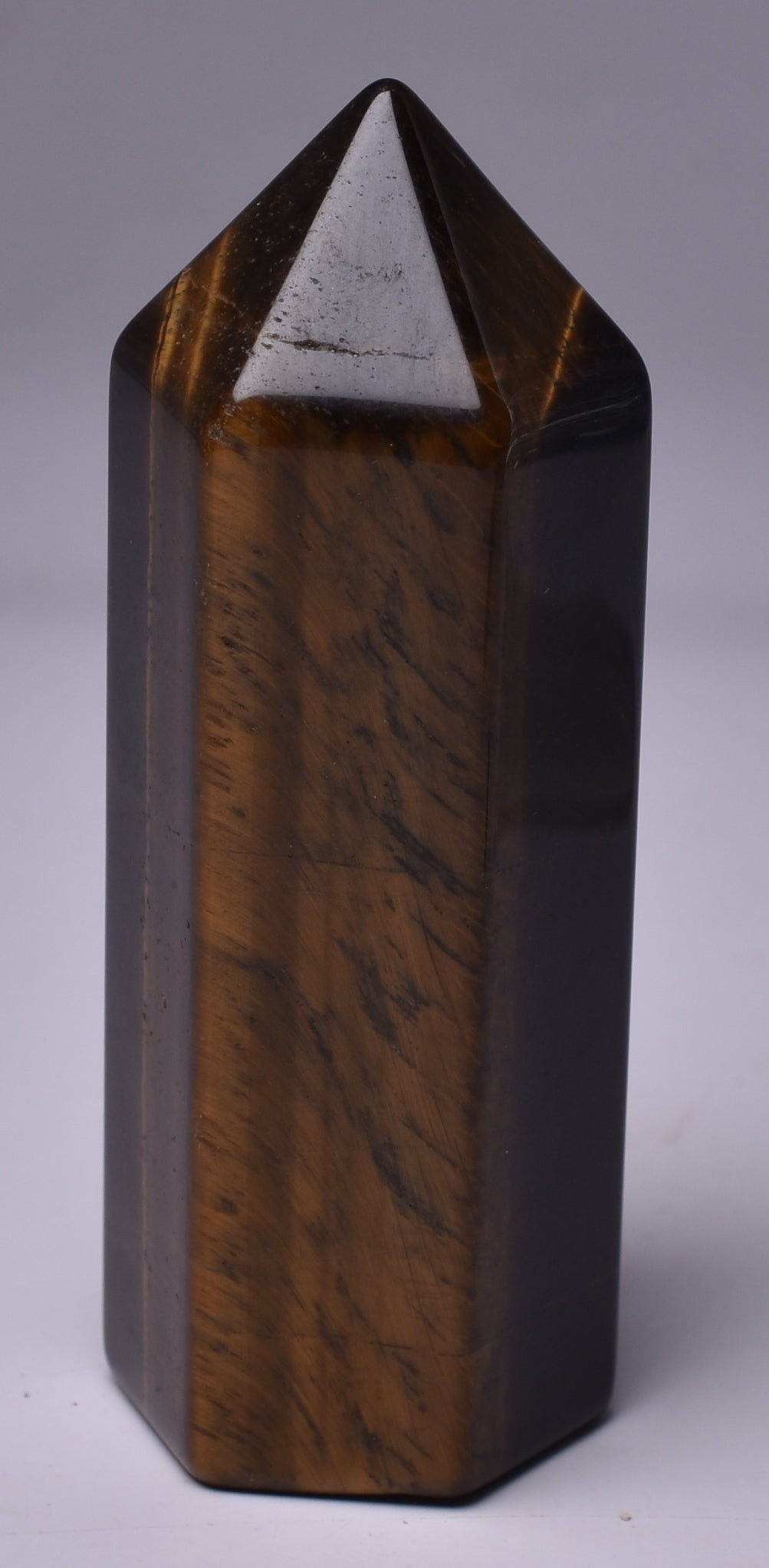 TIGER EYE CRYSTAL POINT/TOWER P575