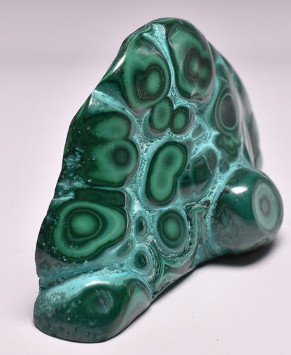 MALACHITE POLISHED CRYSTAL FREEFORM P578