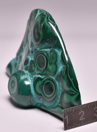 MALACHITE POLISHED CRYSTAL FREEFORM P578