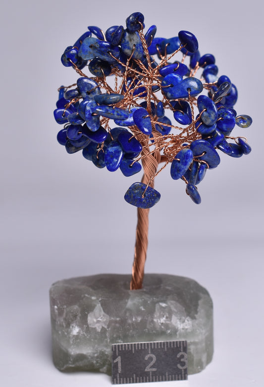 LAPIS LAZULI and FLUORITE CRYSTAL TREE P904