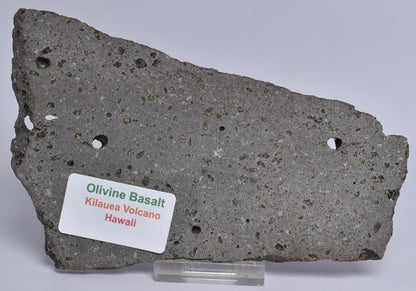 OLIVINE BASALT SLICE, KILAUEA VOLCANO, HAWAII S82