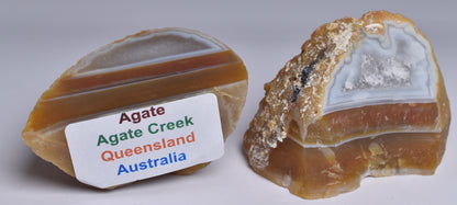 AGATE CREEK, Polished AGATE Pair, AUSTRALIA S1268