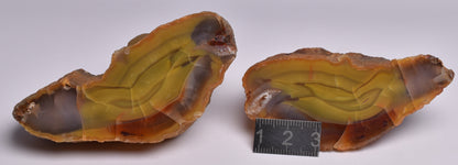 AGATE CREEK, Polished AGATE Pair, AUSTRALIA P277