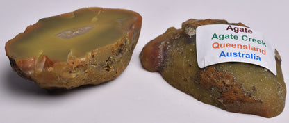 AGATE CREEK, Polished AGATE Pair, AUSTRALIA P286