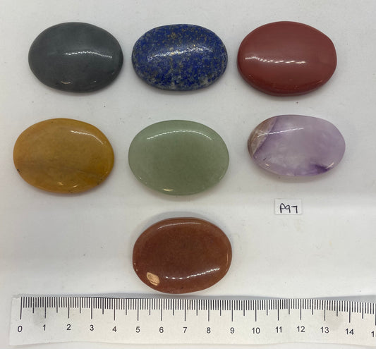 7 Assorted Palm Stones P97